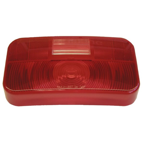 Peterson Manufacturing Replacement Lens For Peterson Trailer Light Part Number 25922 Rectangular Red V25922-25